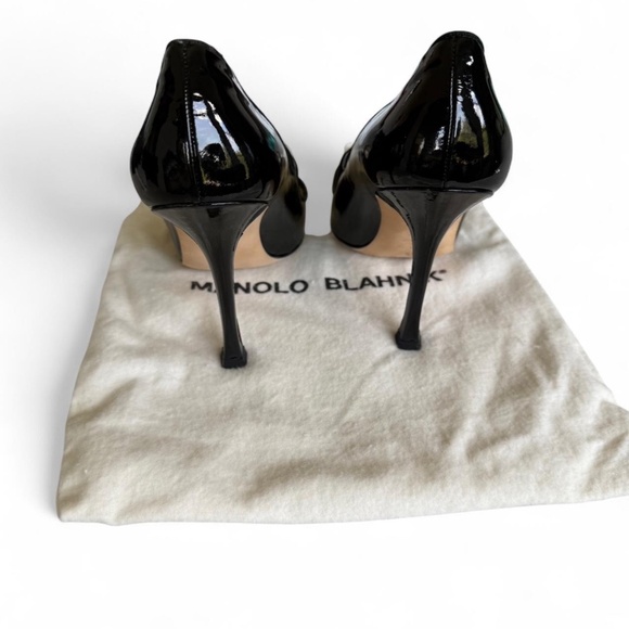 Manolo Blahnik Black Patent Leather Mary Jane Heels Size US 9 - Picture 2 of 10